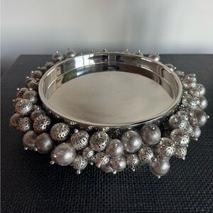 Kim Seybert Large Designer Silver Tray